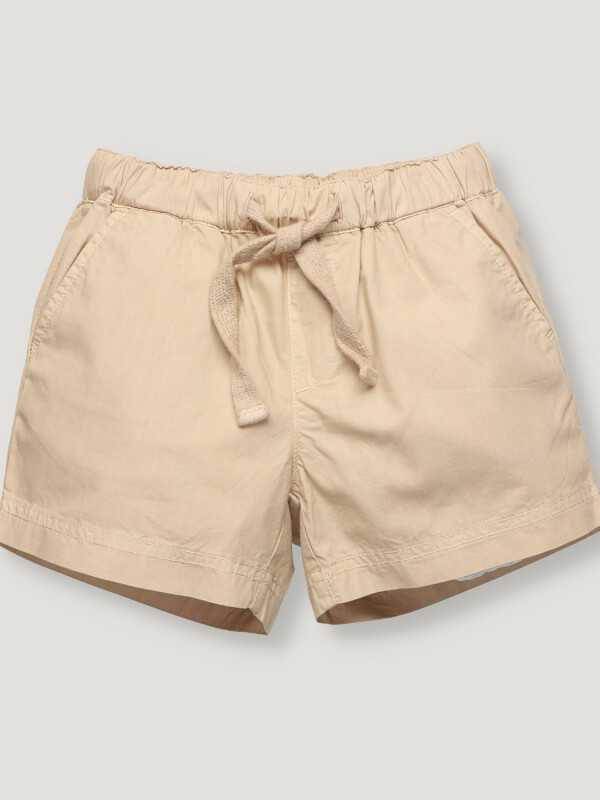 Short con elastico color beige Short con elastico color beige
