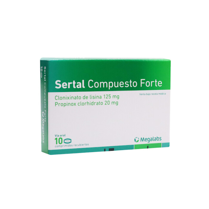 SERTAL FORTE COMPUESTO CJ X 10 COMPRIMID única