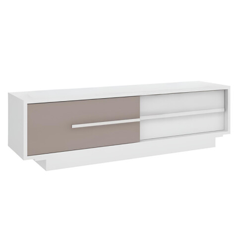 Rack TV 180cm MDP Premium 2 Cajones Metálicos - Blanco/Lacca Rack TV 180cm MDP Premium 2 Cajones Metálicos - Blanco/Lacca