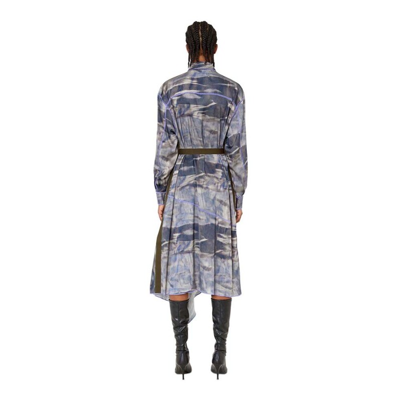 Vestido Para Mujer D-Weig-Cmf Blue Denim