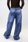 Jean wide rigido Azul