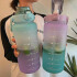 Botella De Agua Deportiva 2 L Diseño Motivacional Medidas Variante Color Violeta