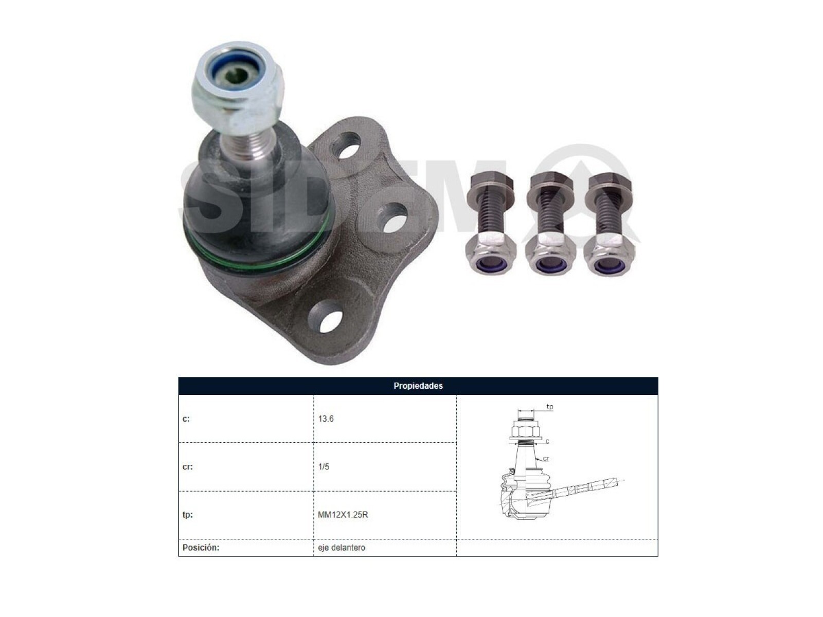 Rotula Fiat Palio/Mobi Esay Fire/Uno Way / Uno Evo Modelo Nuevo / Uno Attractive/Strada/Siena 97-25 Der/Izq 