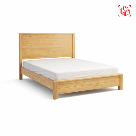 CAMA QUEEN MADERA NATURAL-BEIGE MONTAUK