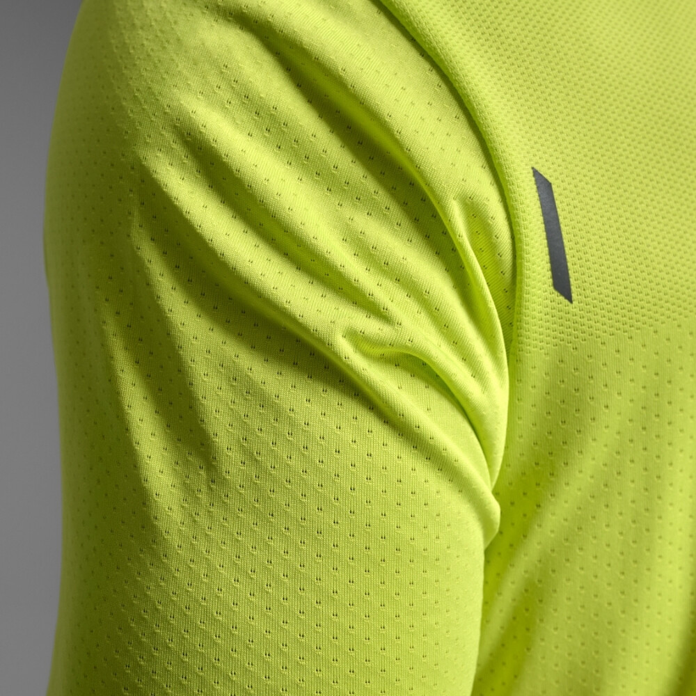 Polo Running Light Speed Tech Tee Hombre Volt/black Reflective