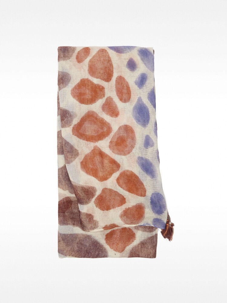 Pañuelo Estampado De Mezcla De Lino multicolor