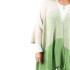 PONCHO XS-XL BEIG/VERD