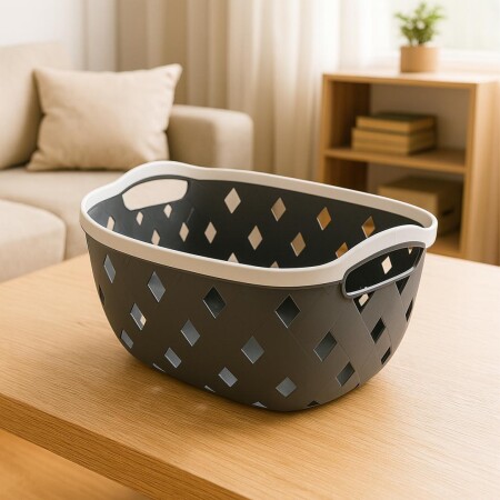 CESTO CANASTO ORGANIZADOR CALADO 38X29X19,5CM CESTO CANASTO ORGANIZADOR CALADO 38X29X19,5CM