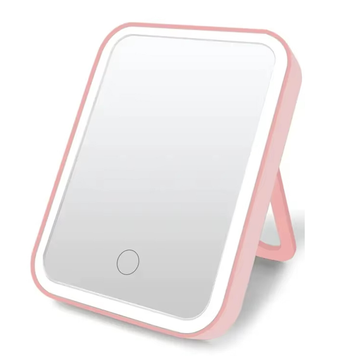 Espejo rectangular con luz led - ROSADO 