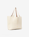 Shopper Cartera Shopper Reversible - Blanco Crema