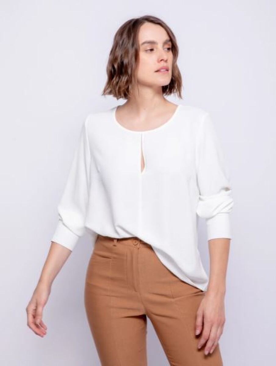 BLUZA ALLIE PLATINUM - BLANCO 