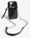 Marro chica varios Portacelular Efecto Charol - Negro