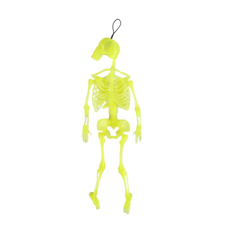 Esqueleto de Halloween de plástico color fluo Esqueleto de Halloween de plástico color fluo