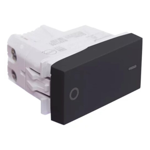 MODULO INTERRUPTOR BIPOLAR  16A GRAFITO MODULO INTERRUPTOR BIPOLAR  16A GRAFITO