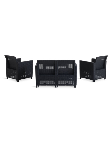 Set jardín MOLDE 4 plazas gris Set jardín MOLDE 4 plazas gris