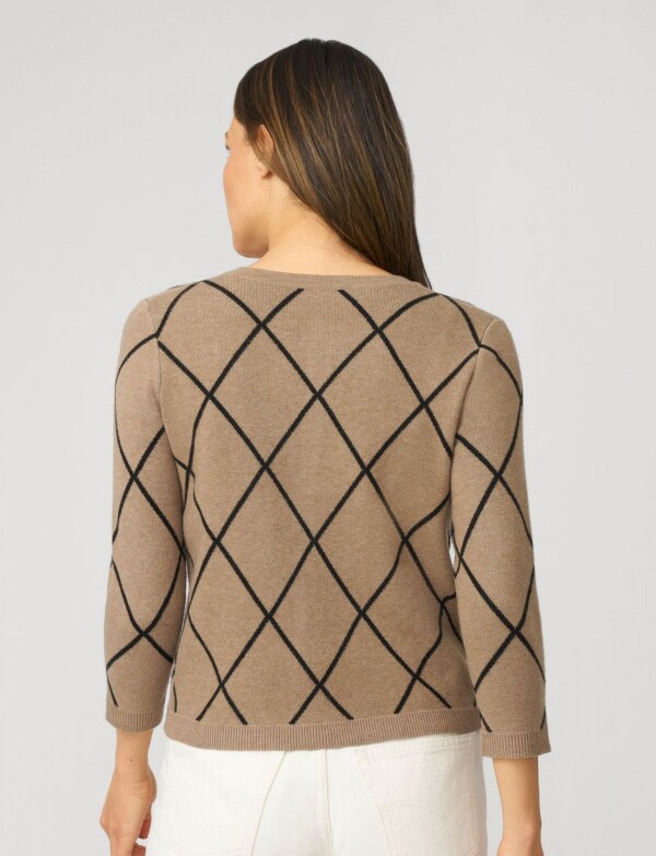 Cardigan Rombos TOSTADO