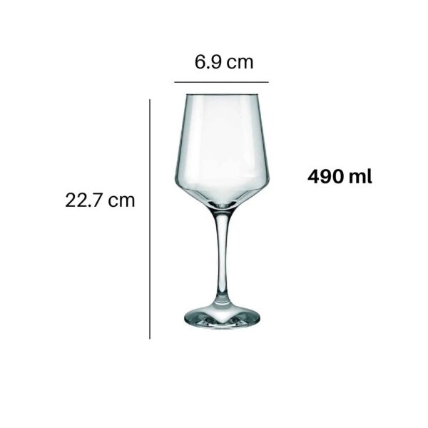 Copa vidrio Brunello 490ml x12 Nadir Copa vidrio Brunello 490ml x12 Nadir