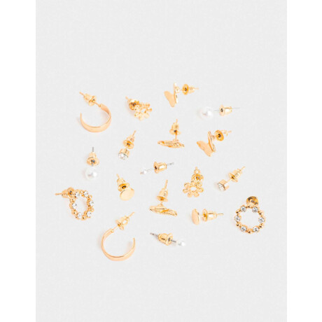 Aros Sets Mariposas Dorado