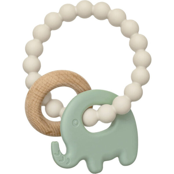 Mordillo Elefante bambu y silicona BUBA verde