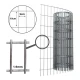 Tejido Malla Electrosoldada Galvanizada Rollo 1.80m X 25 Mt Gris