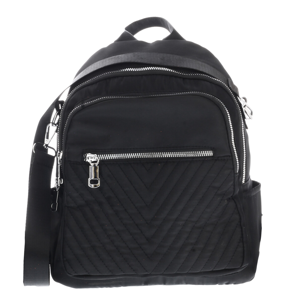 Mochila Miss Carol CARL de tela con capitoneado MissCarol - Negro 