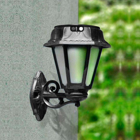 Farol pared solar 6 caras IP55 CCT+sensor ROSETTA FL2030