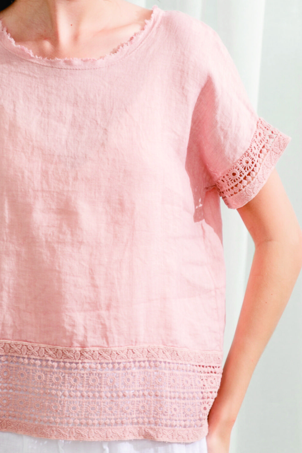 Blusa Castellabate Rosa Viejo