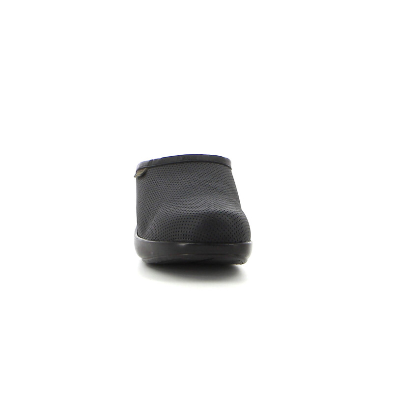 Zueco Country Clasico de Mujer Calado Napa Cubalan C/Forro Negro
