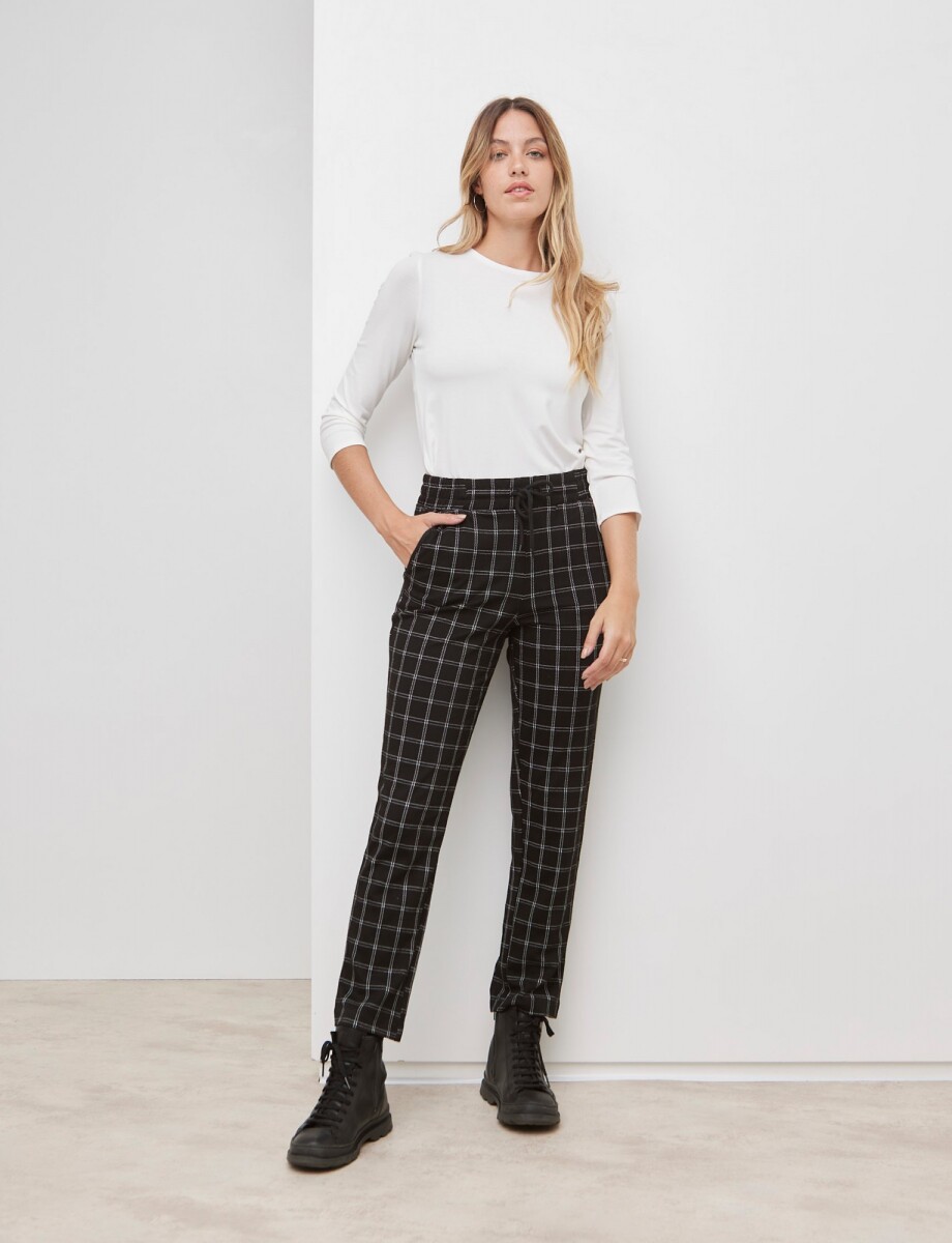 Pantalon Gales - Negro/blanco 