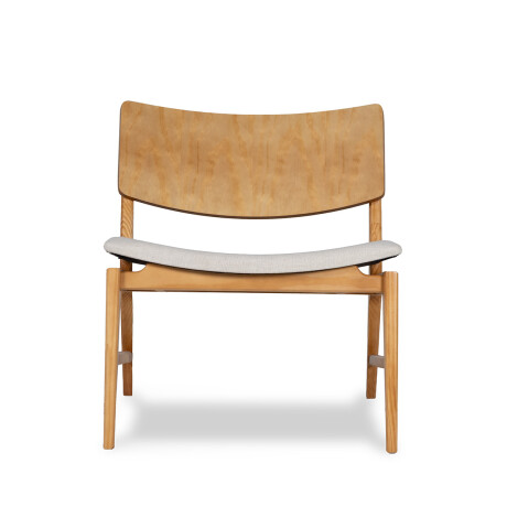 Butaca Zoe - Cedro - Tela Rústica Rustico beige (4F)