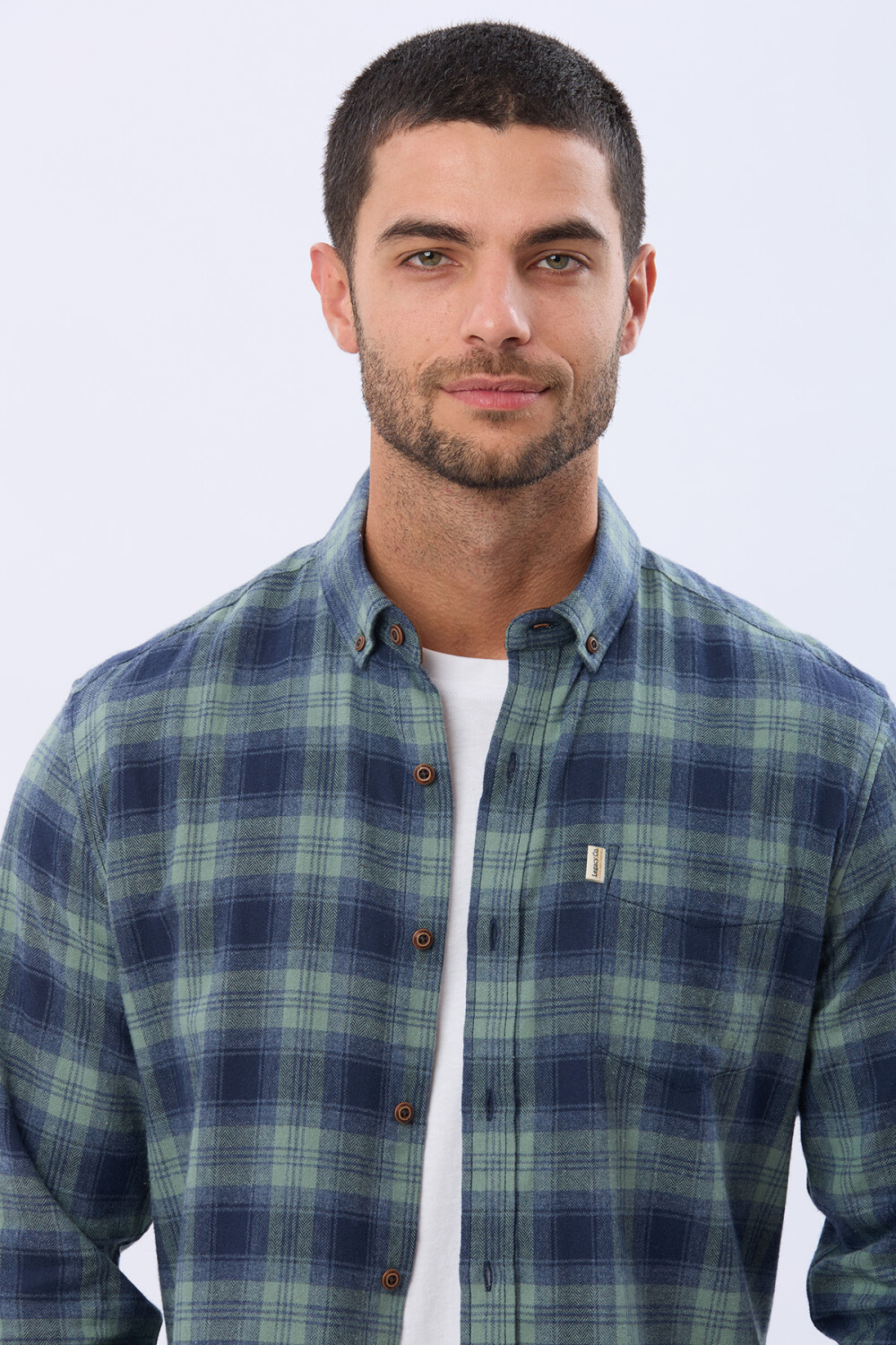 CAMISA DE VIYELA Piedra