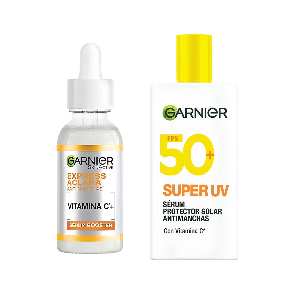 Pack Garnier Serum anti manchas + serum protector solar 