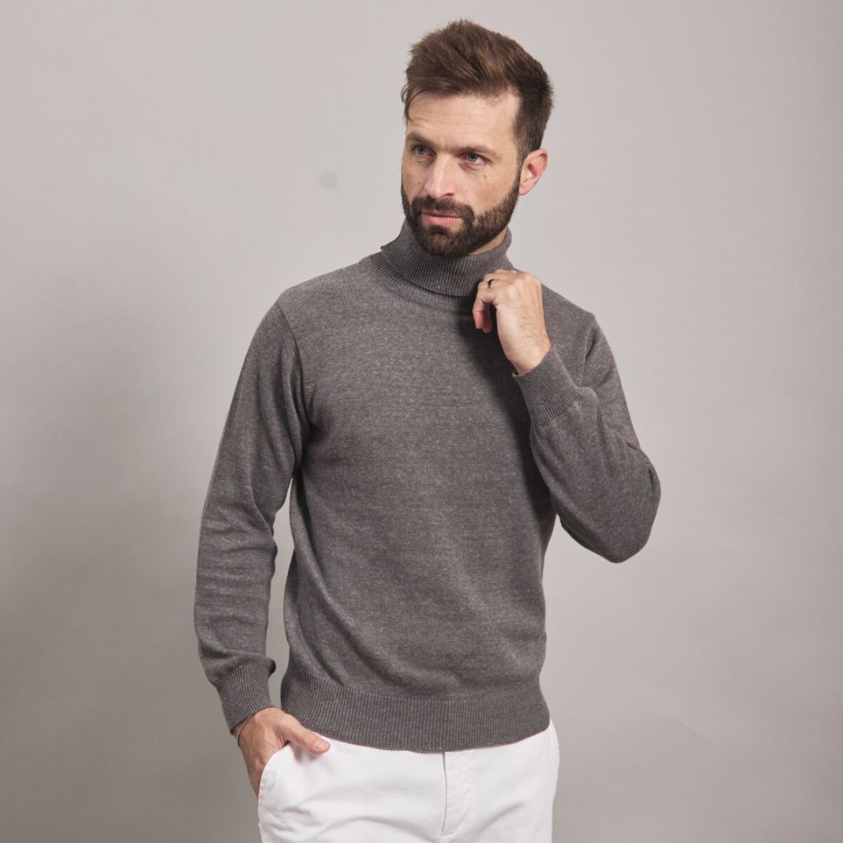 POLERA ROMA - GRIS 
