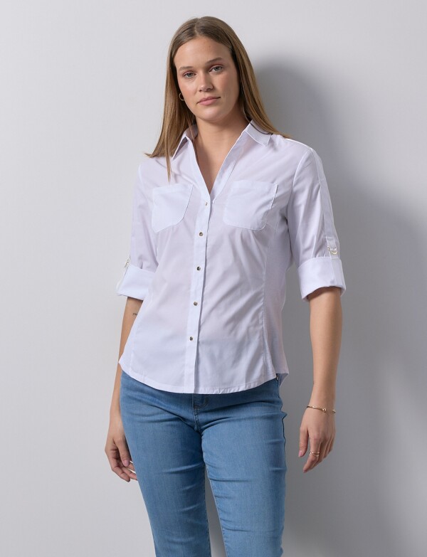 Camisa Det Metal BLANCO