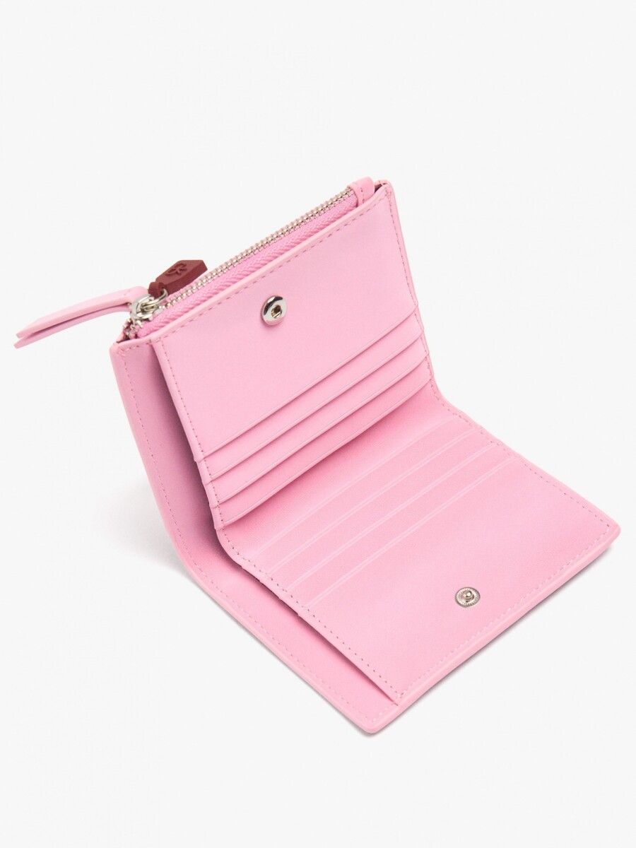 Cartera Con Textura Suave rosa