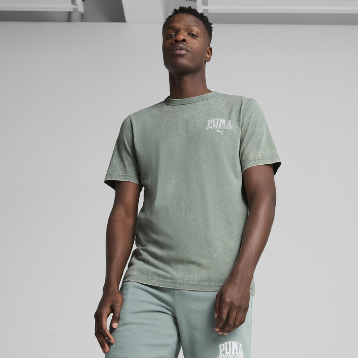 PUMA CLASS Washed Tee 68464030 - Verde 