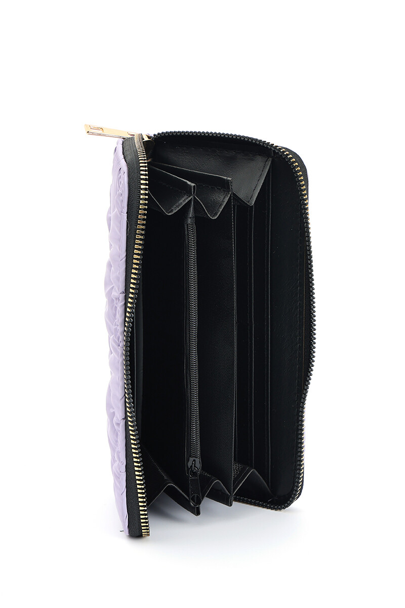 Billetera Puffer Lila