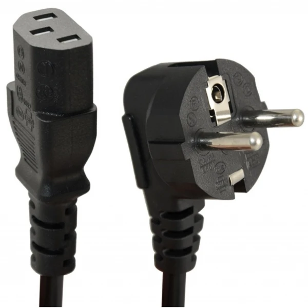 Cable de Poder para fuente IEC 60320 C13 a Schuko de 1.5 Metros Cable de Poder para fuente IEC 60320 C13 a Schuko de 1.5 Metros