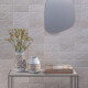 Ceramica Terracota Flores Decorado Mate 10X20Cm Pared GAMAS DE MARRON