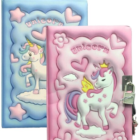 Cuaderno diario Unicornio con candado Cuaderno diario Unicornio con candado
