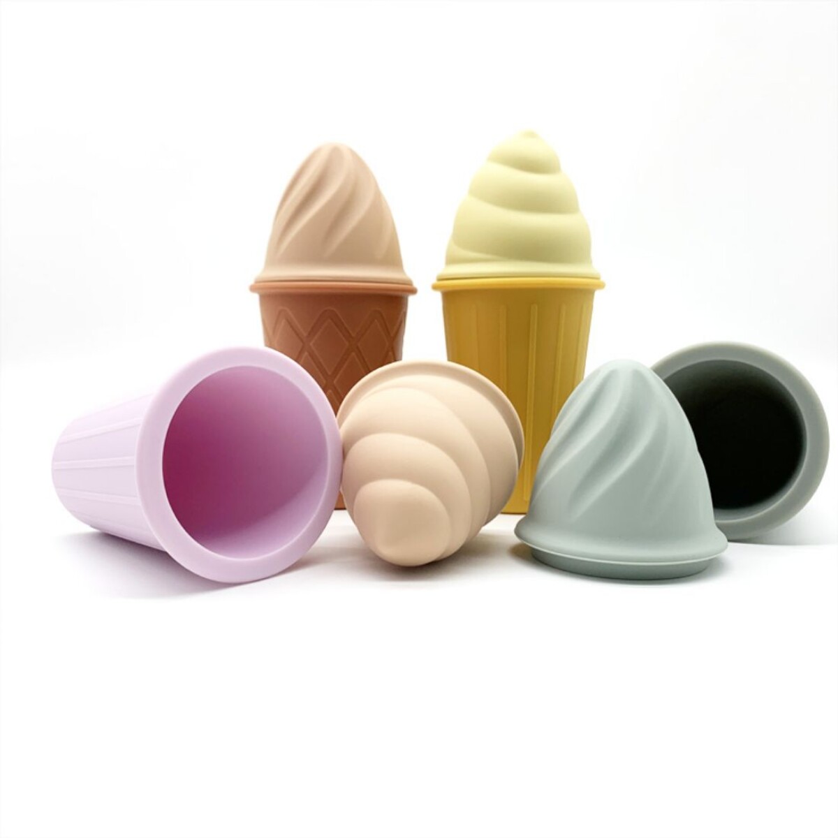 Set de helados x4 en silicona 0829 