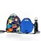 Set de mochila infantil de neopreno, lunchera de neopreno con correa ajustable y botella de acero inoxidable 500ml brio set-cielo