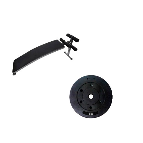 Banco Abdominal Plegable + disco 5 kg Banco Abdominal Plegable + disco 5 kg