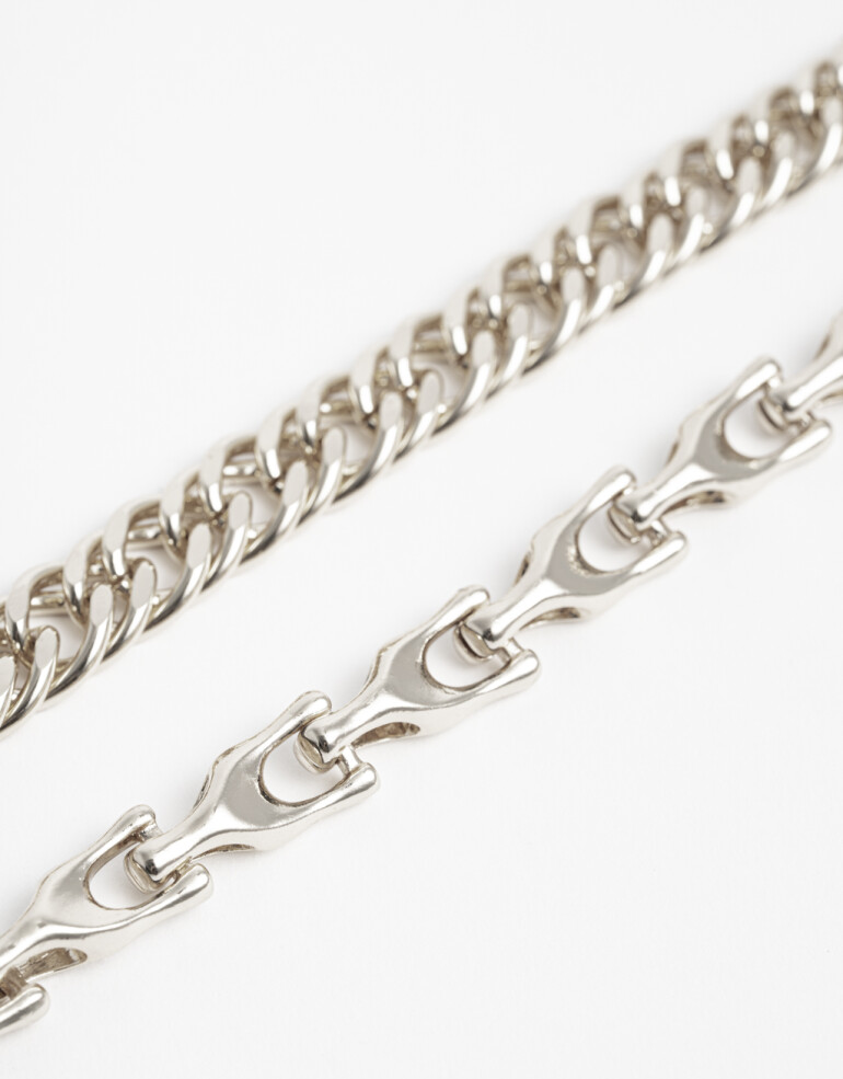 Pulseras Flexibles Sets Metal Set Pulseras Flexibles Metal - Plateado