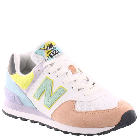 Championes de Mujer New Balance Lift Style Blanco - Rosa - Verde Agua
