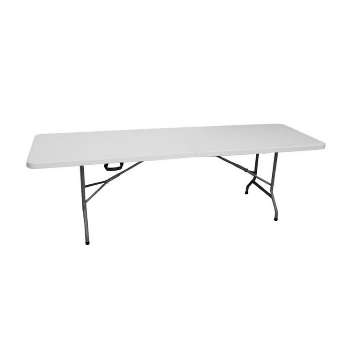 MESA PLEGABLE 244 CM TMALET BLANCA PLASTICO RESISTENTE 