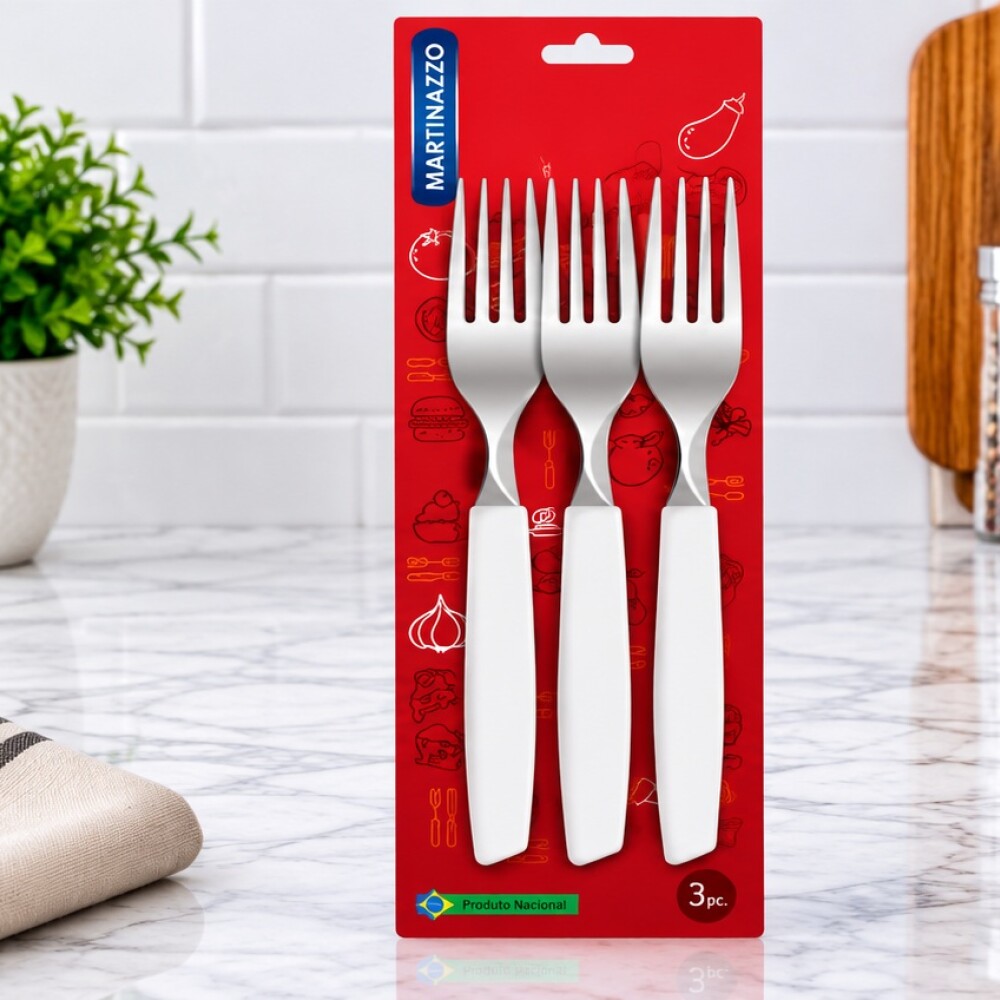 Piemonte Set 3 Tenedores Blanco 20310/6 Piemonte Set 3 Tenedores Blanco 20310/6