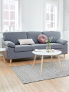 Mesa de centro GALTEN Ø75 blanco Mesa de centro GALTEN Ø75 blanco
