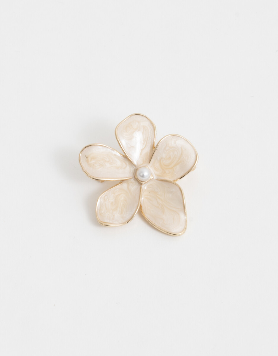 Prendedor De Flor Dorado 