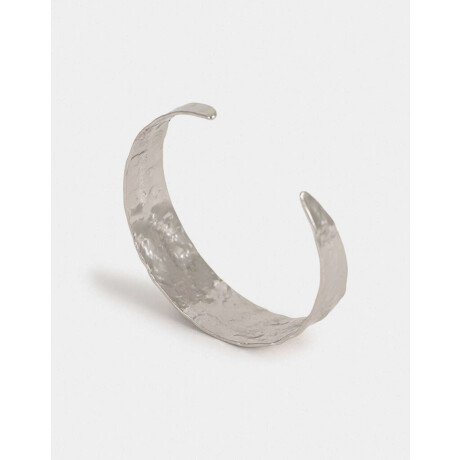 Brazalete De Metal Plateado